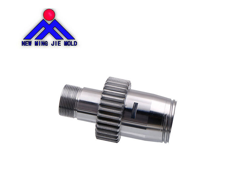 Double head tooth shaft core with gear
